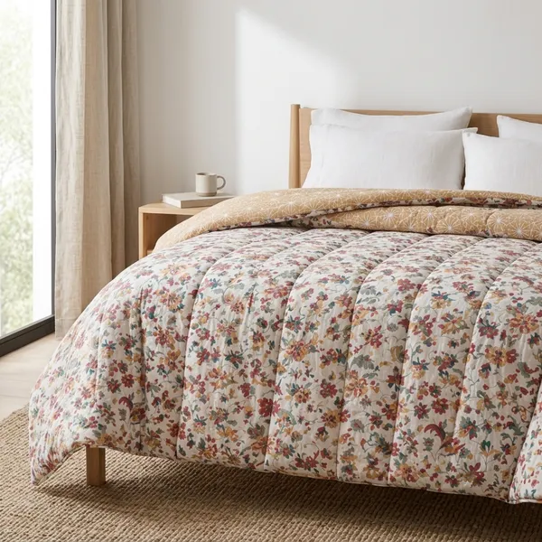 Beige_Microfiber_Quilt_For_Bedroom