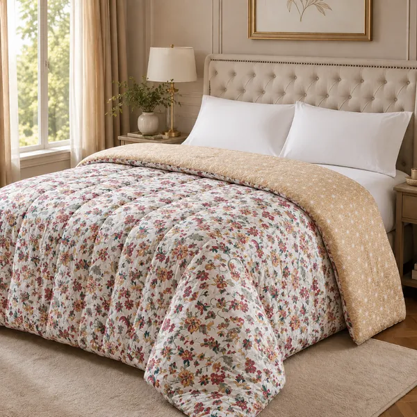 Beige_Microfiber_Quilt_For_Bedroom