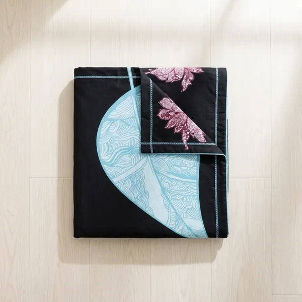 Black_Glace_Cotton_Floral_Embroidered_Bedsheet_With_Pillow_Cover_For_Bedroom