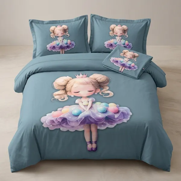 Blue_Glace_Cotton_Unicorn_Floral_Print_Bedsheet_With_Pillow_Cover_For_Bedroom