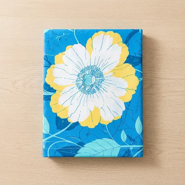 Blue_Glace_Cotton_Floral_Print_Bedsheet_With_Pillow_Cover_For_Bedroom
