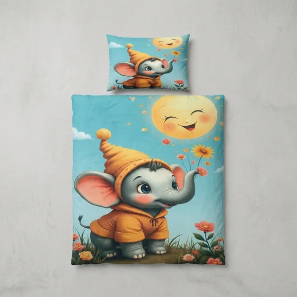 Multicolor_Glace_Cotton_Bedsheet_With_Pillow_Cover_For_Bedroom