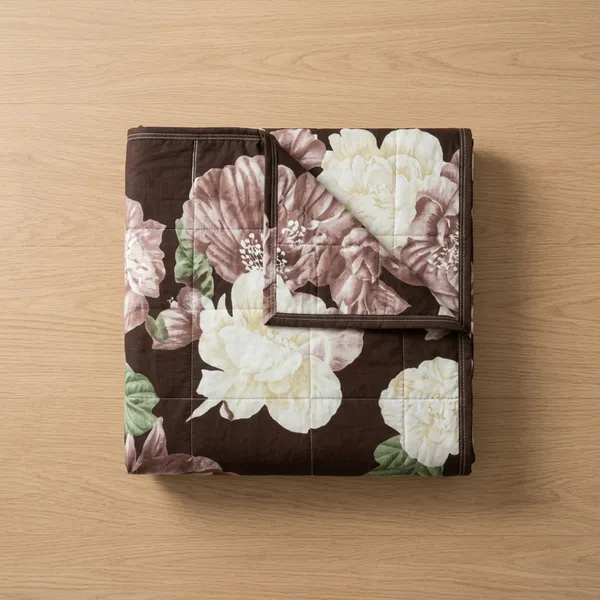 Brown_Glace_Cotton_Bedsheet_With_Pillow_Cover_For_Bedroom