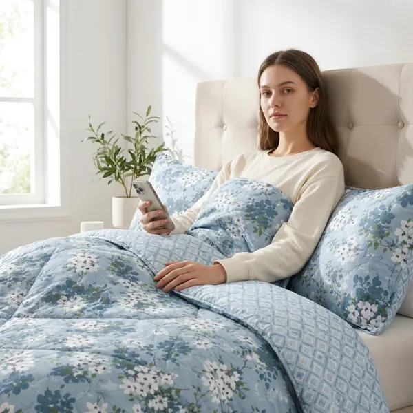 Blue_Microfiber_Quilt_For_Bedroom