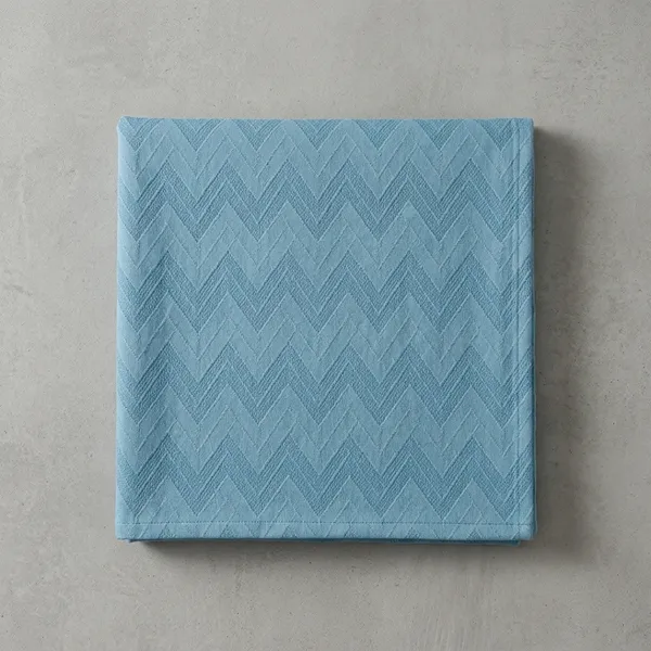 Blue_Premium_Cotton_Chevron_Bedsheet_With_Pillow_Cover_For_Bedroom