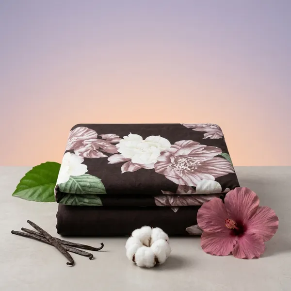 Brown_Glace_Cotton_Bedsheet_With_Pillow_Cover_For_Bedroom