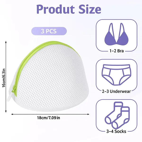 3_Pcs_Cone_Shape_Bra_Wash_Bag