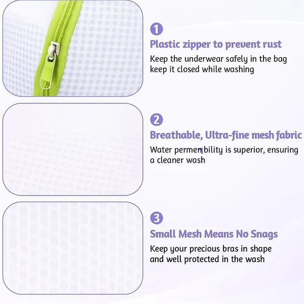 3_Pcs_Cylinder_Shape_Bra_Wash_Bag