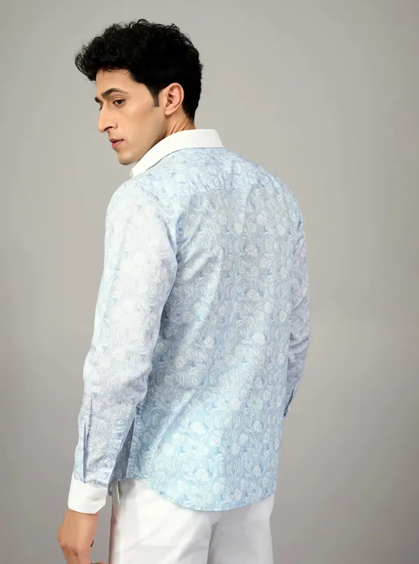 Sky_Blue_Floral_Artisanal_Linen_Shirt_Contrast_Edition_Skyblue