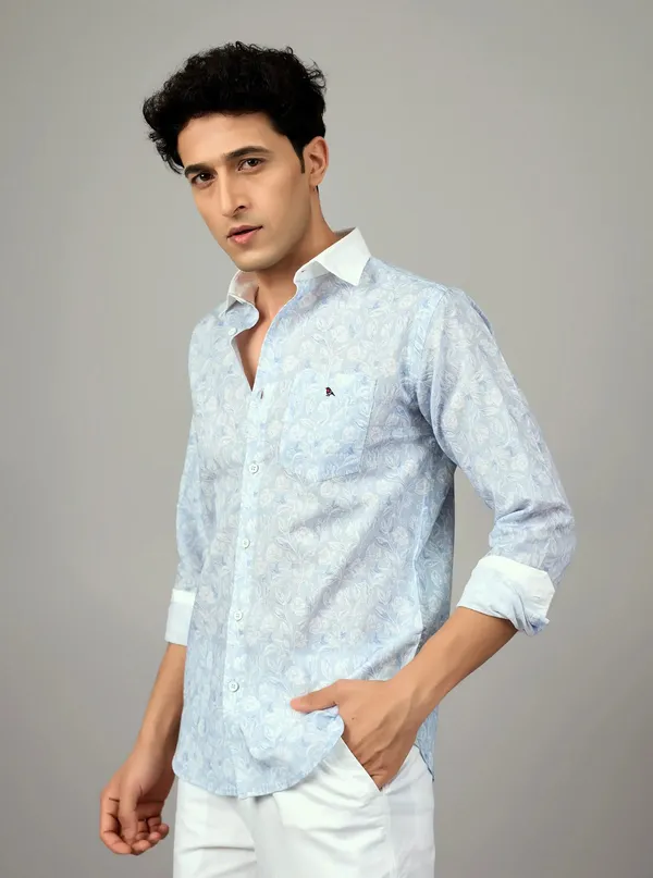 Sky_Blue_Floral_Artisanal_Linen_Shirt_Contrast_Edition_Skyblue