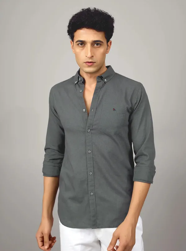 Premium_Charcoal_Cotton_Linen_Button_Down_Shirt_Slim_Fit