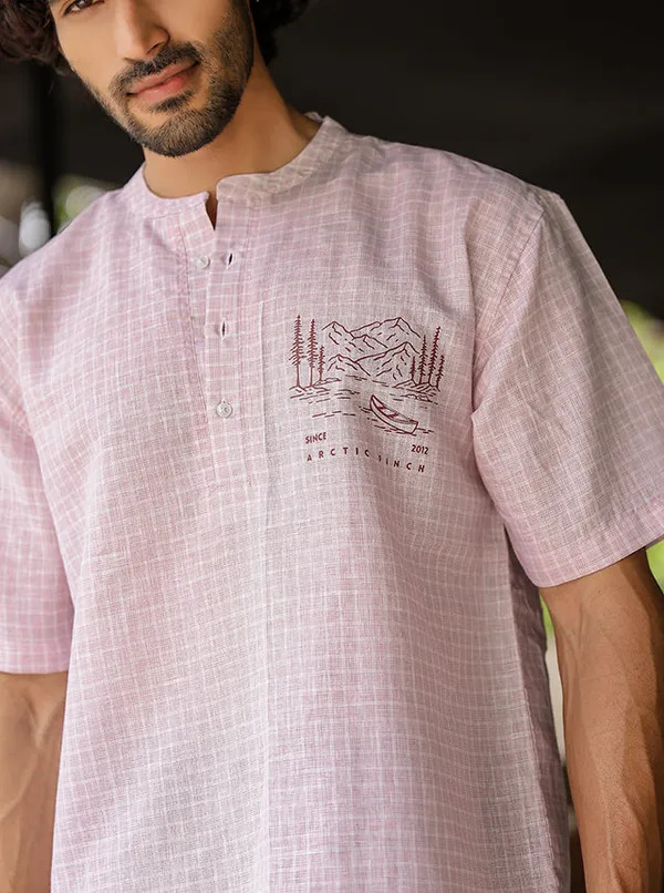 Wanderlust_Embroidered_Linen_Cotton_Short_Kurta_Blush_Pink