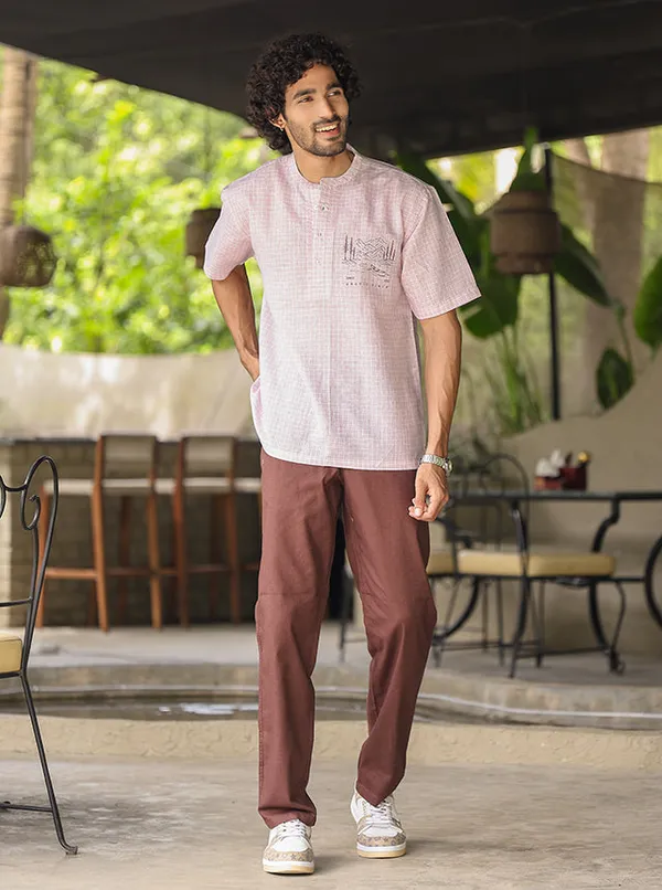 Wanderlust_Embroidered_Linen_Cotton_Short_Kurta_Blush_Pink