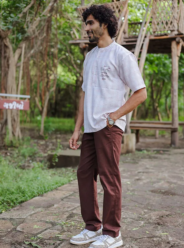 Textured_Cotton_Blend_Short_Kurta_Soft_Blush_Pink