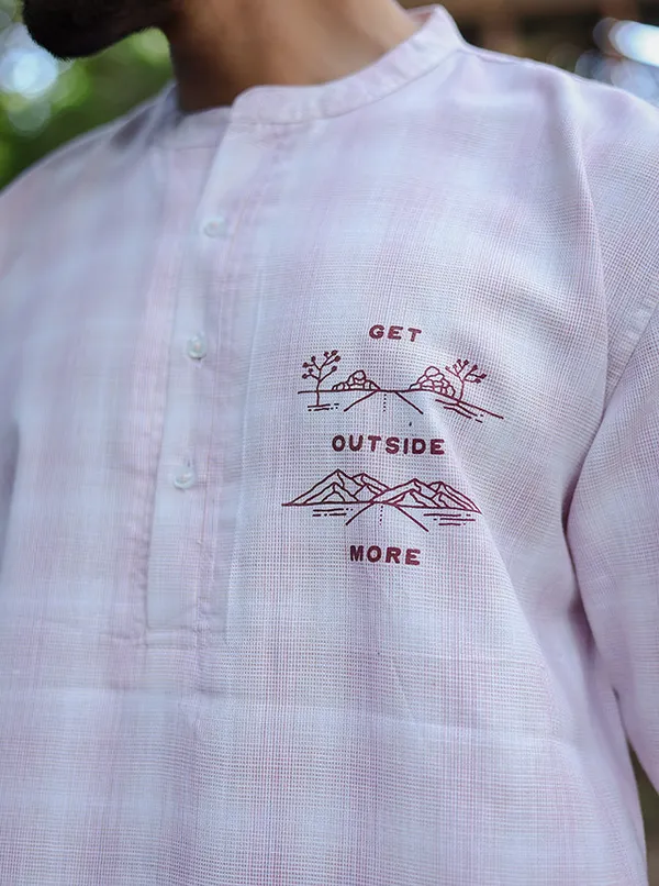 Textured_Cotton_Blend_Short_Kurta_Soft_Blush_Pink