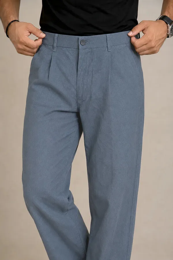 Premium_100_Pure_Linen_Mens_Pleated_Trousers_Slate_Blue