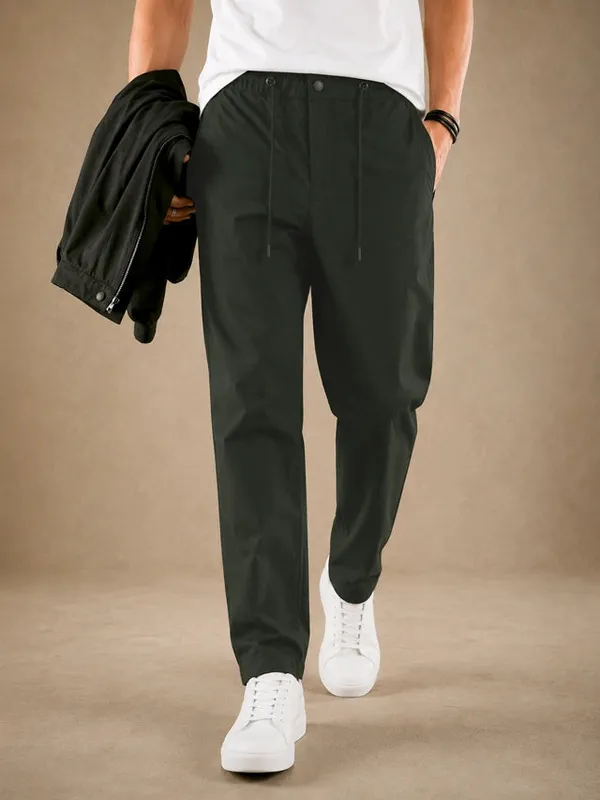 Premium_Nylon_Lycra_4_Way_Stretch_Pants_Dark_Forest_Green_Dark_Forest_Green
