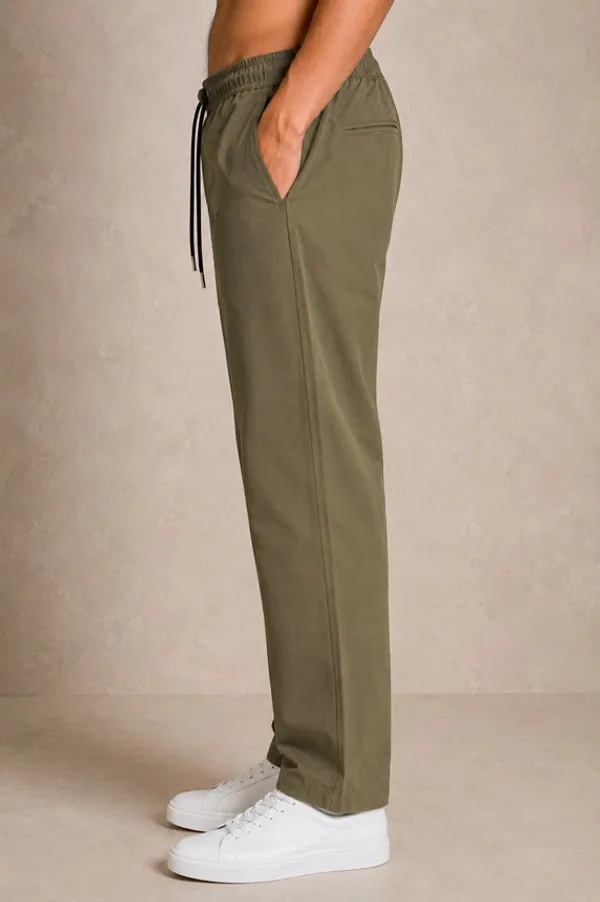 Premium_Nylon_Lycra_4_Way_Stretch_Pants_Ranger_Olive_Green