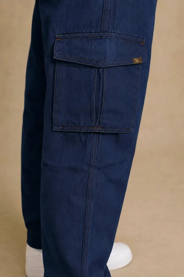 Premium_Cotton_Tencel_Non_Stretch_Cargo_Pants_Raw_Indigo_Blue_Raw_Indigo