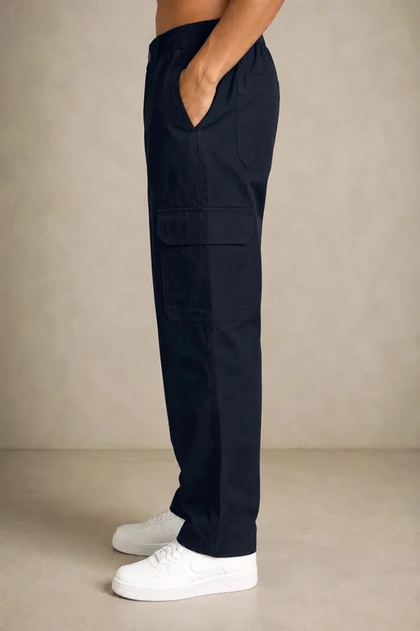 Premium_100_Cotton_Twill_Mens_Cargo_Pants_Midnight_Navy