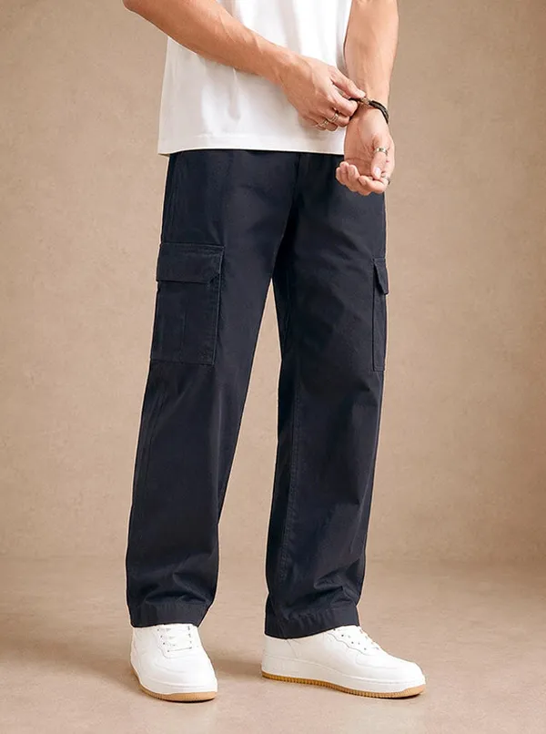 Premium_100_Cotton_Twill_Mens_Cargo_Pants_Midnight_Navy