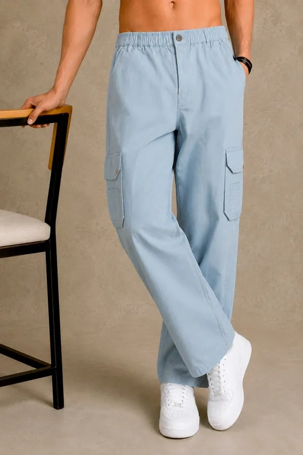 Premium_100_Cotton_Slub_Mens_Cargo_Pants_Sky_Blue