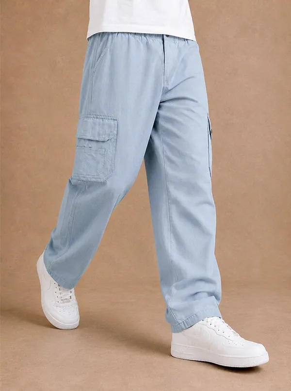 Premium_100_Cotton_Slub_Mens_Cargo_Pants_Sky_Blue