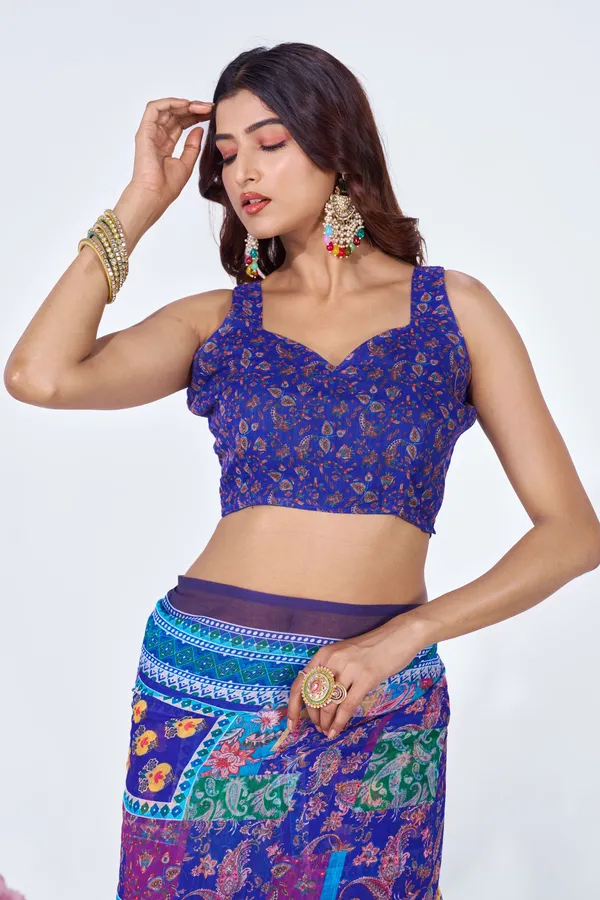 Blue_Cotton_Woven_Polka_Dot_Saree_For_Women
