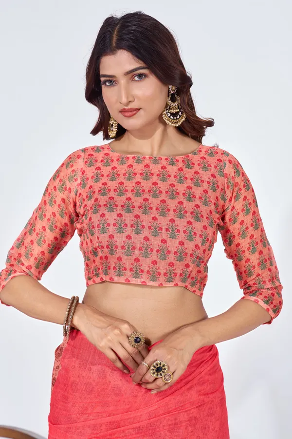 Multicolor_Linen_Saree_For_Women