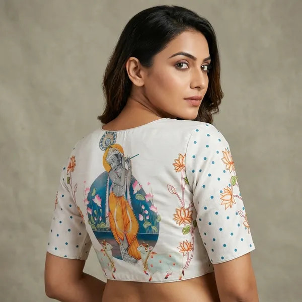 White_Mulberry_Silk_Aviary_Floral_Embroidered_Blouse_For_Women