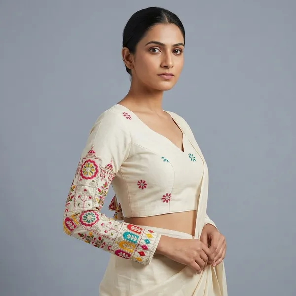 White_Silk_Cotton_Jharokha_Embroidered_Blouse_For_Women