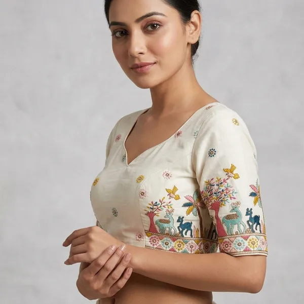 White_Silk-Cotton_Jharokha_Embroidered_Blouse_For_Women
