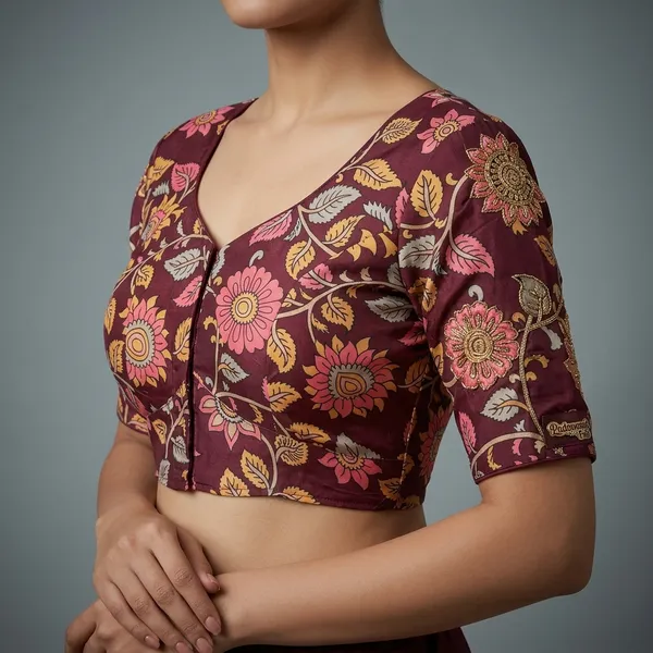 Maroon_Silk_Zardozi_Embroidered_Blouse_For_Women