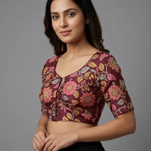 Maroon_Silk_Zardozi_Embroidered_Blouse_For_Women