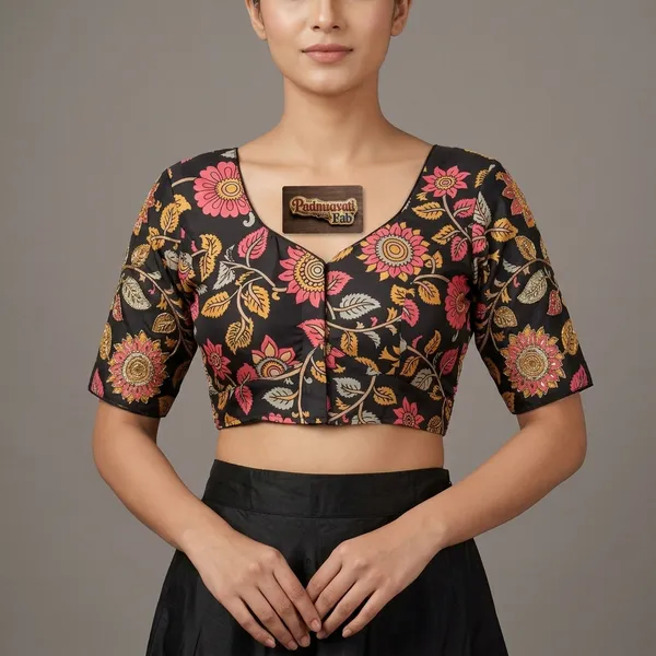 Black_Silk_Zardozi_Embroidered_Blouse_For_Women