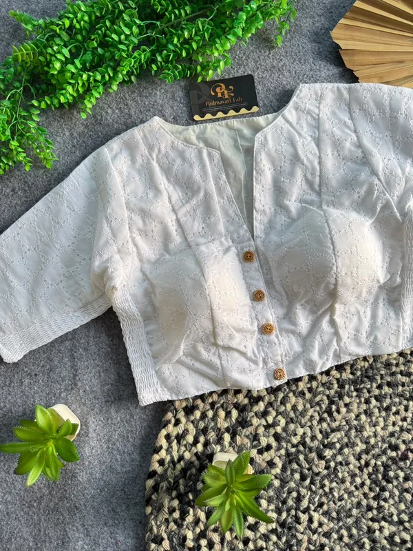 Presenting_Classic_White_Schiffli_Embroidered_Padded_Saree_Blouse