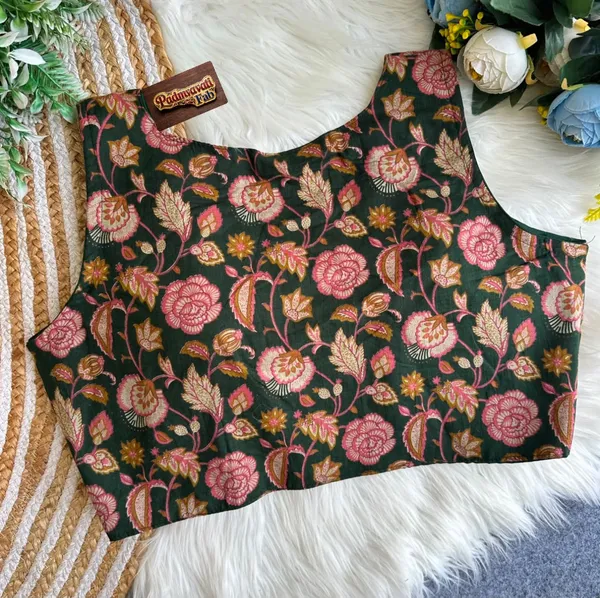 Presenting_Golden_Bloom_Front-Button_Saree_Blouse