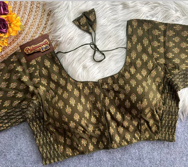 Presenting_Kesariya_Motif_Comfort-Fit_Smocked_Cotton_Blouse