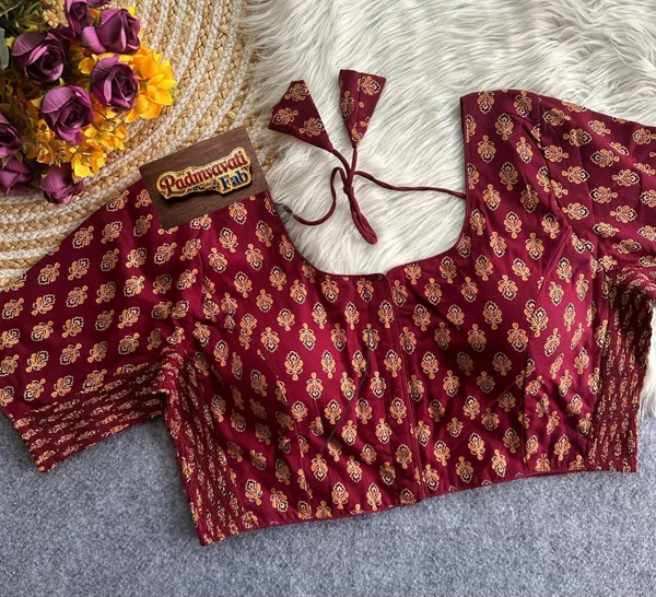 Presenting_Kesariya_Motif_Comfort-Fit_Smocked_Cotton_Blouse