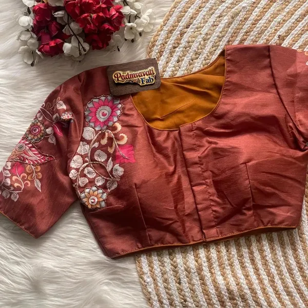 Beige_Art_Silk_Floral_Embroidered_Blouse_For_Women