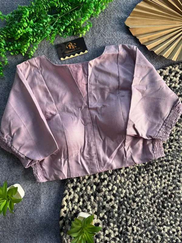 Presenting_Plain_Streachable_Smock_Designer_Blouse