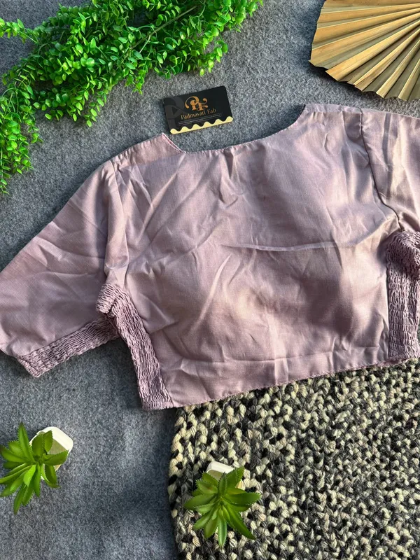 Presenting_Plain_Streachable_Smock_Designer_Blouse