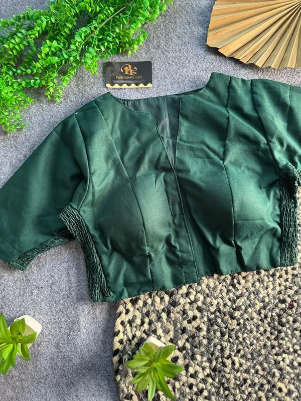 Presenting_Plain_Streachable_Smock_Designer_Blouse