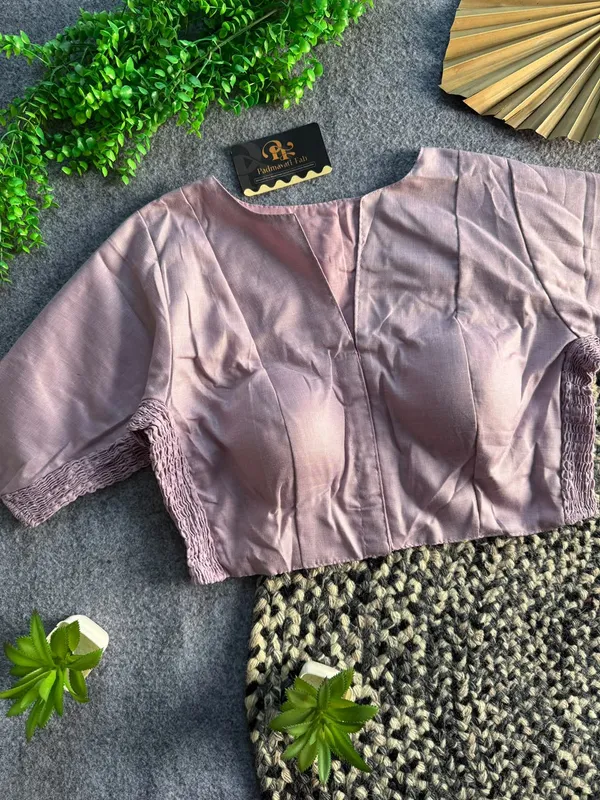 Presenting_Plain_Streachable_Smock_Designer_Blouse