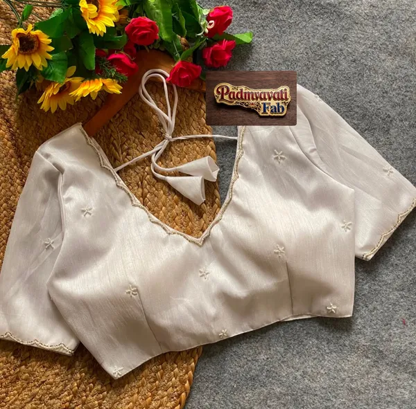 White_Cotton_Silk_Pearl_Embroidered_Blouse_For_Women