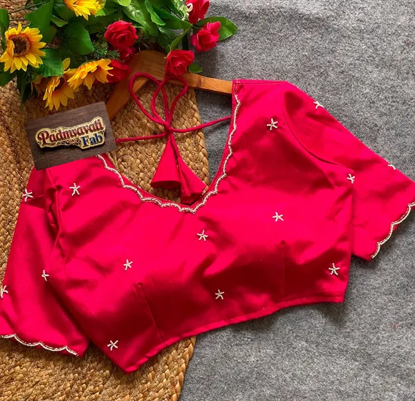 Pink_Cotton_Silk_Pearl_Embroidered_Blouse_For_Women