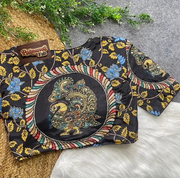 Black_Silk_Zari_Embroidered_Blouse_For_Women