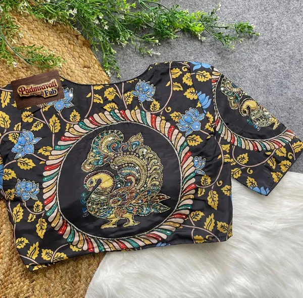 Black_Silk_Zari_Embroidered_Blouse_For_Women