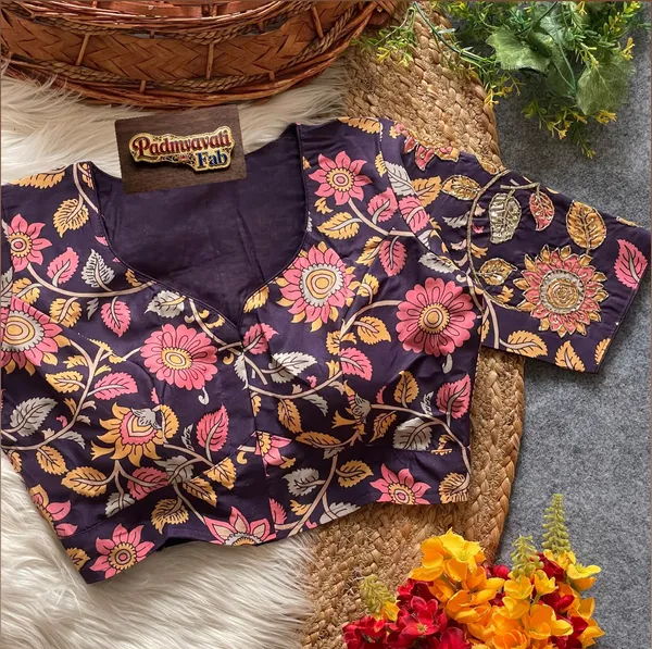 Wine_Silk_Zardozi_Embroidered_Blouse_For_Women