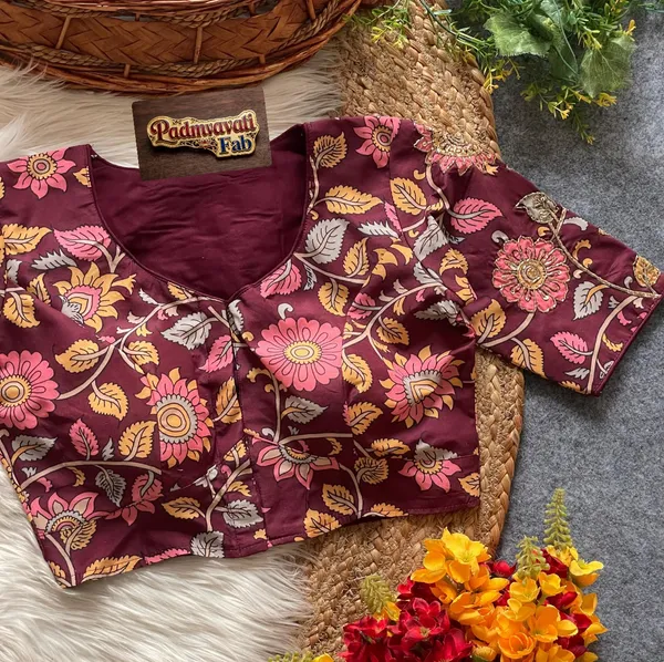 Maroon_Silk_Zardozi_Embroidered_Blouse_For_Women